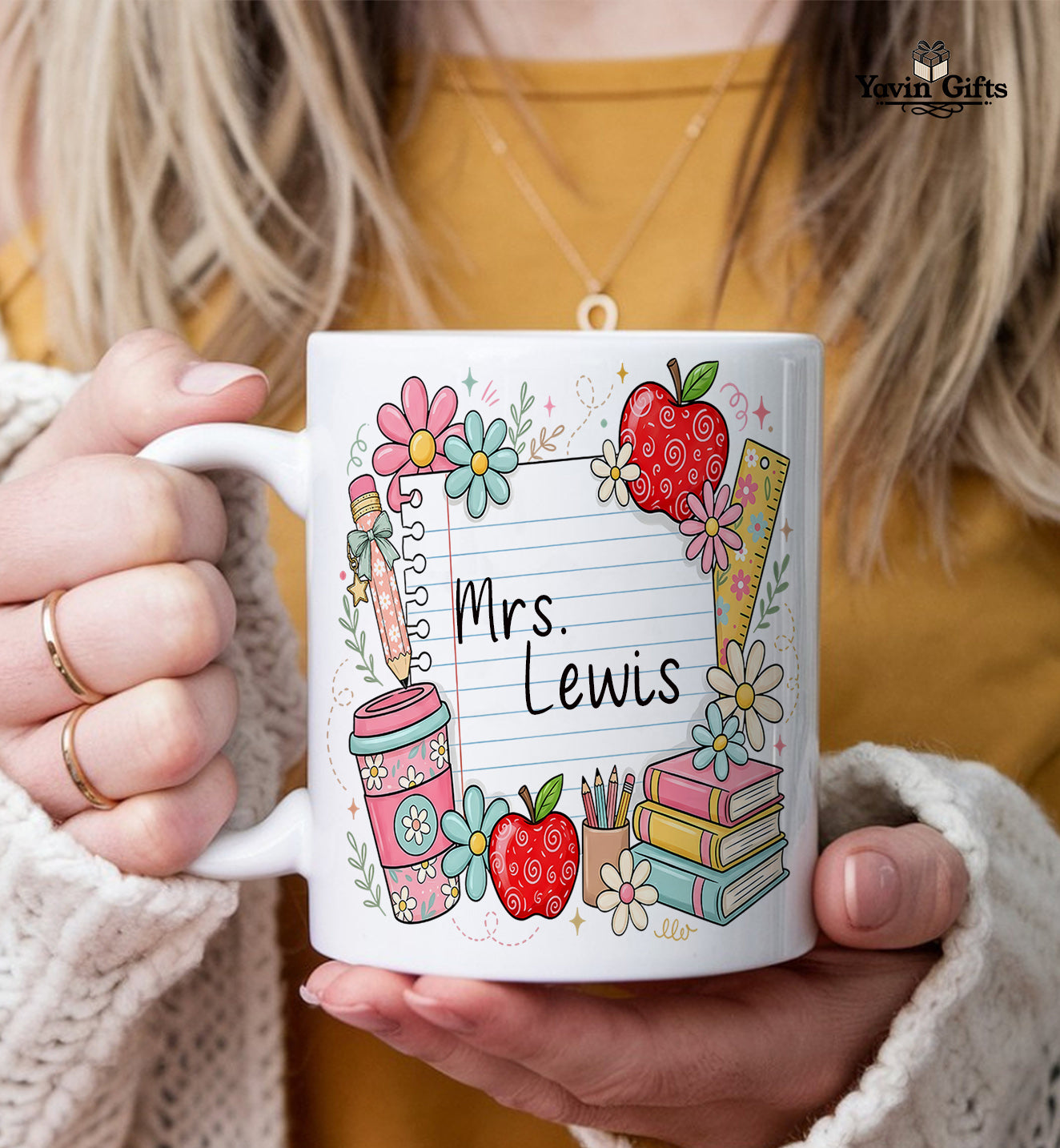 Teach, Love, Inspire Teacher mug (Personalized)