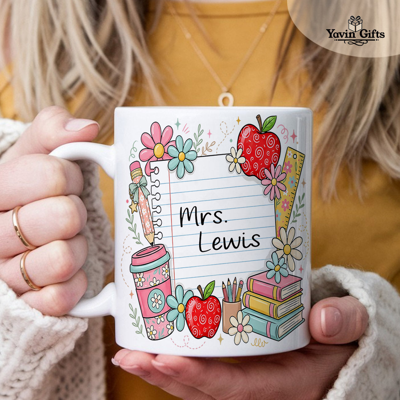 Teach, Love, Inspire Teacher mug (Personalized)