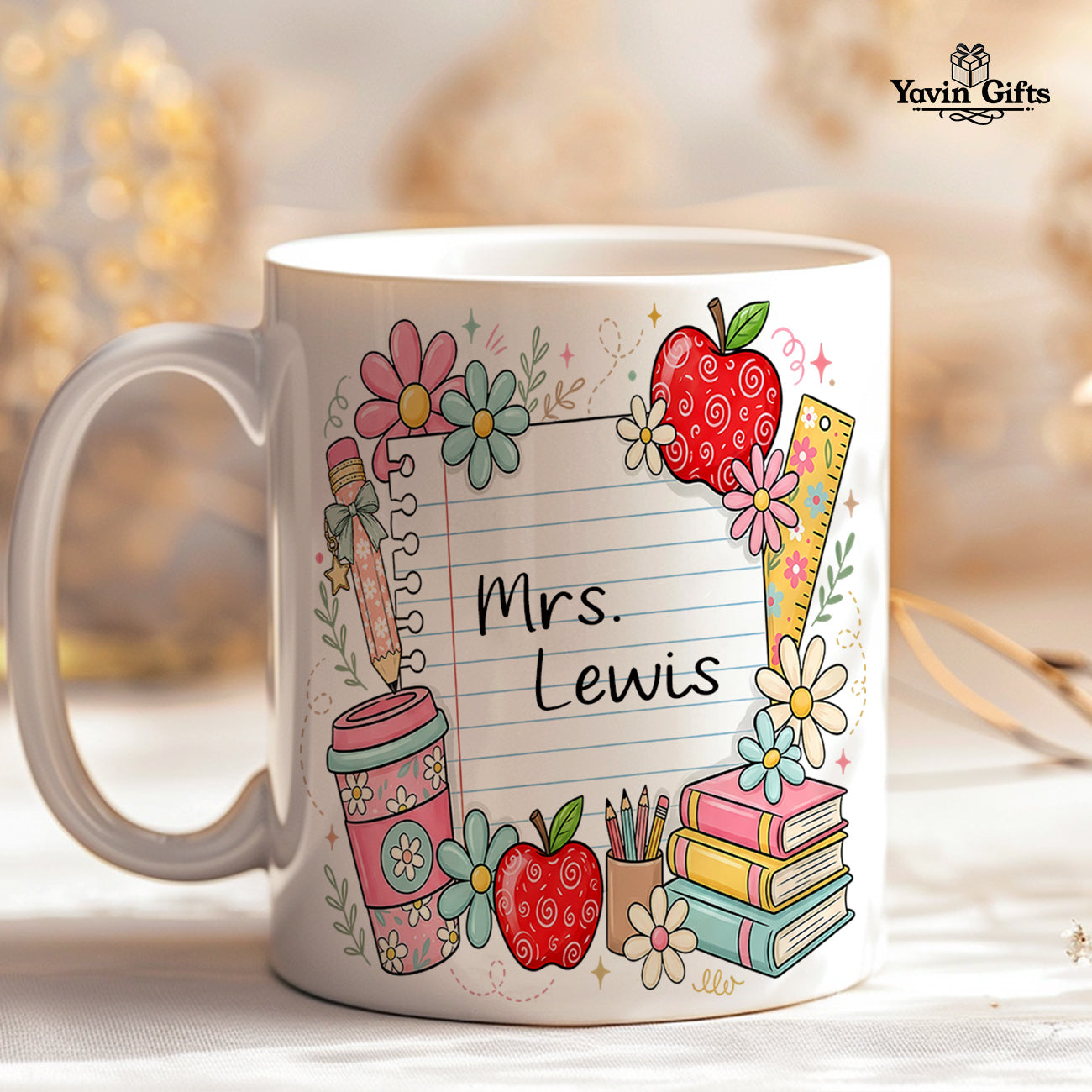 Teach, Love, Inspire Teacher mug (Personalized)
