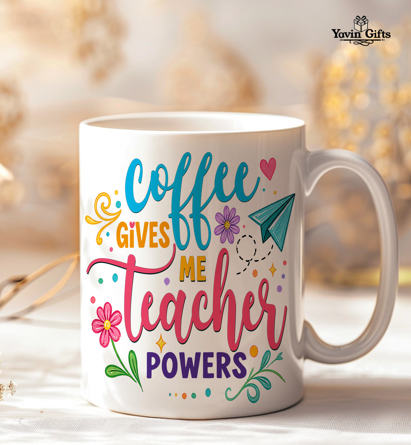 Coffee gives me Teacher Powers (Personalized)