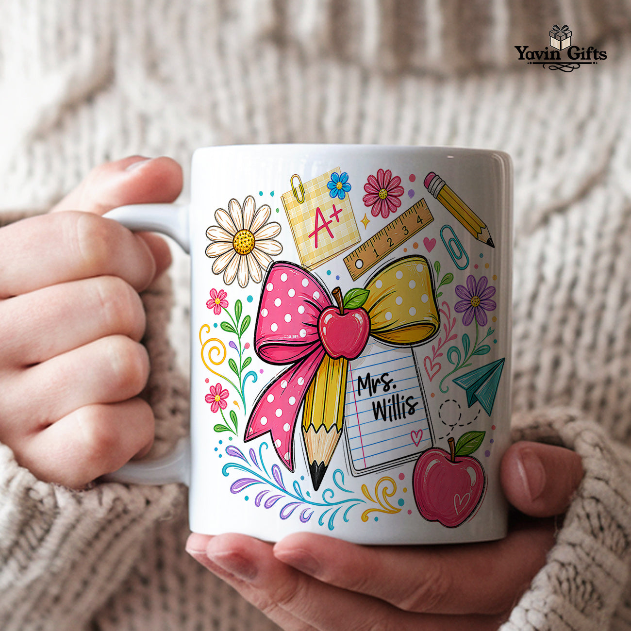 Coffee gives me Teacher Powers (Personalized)