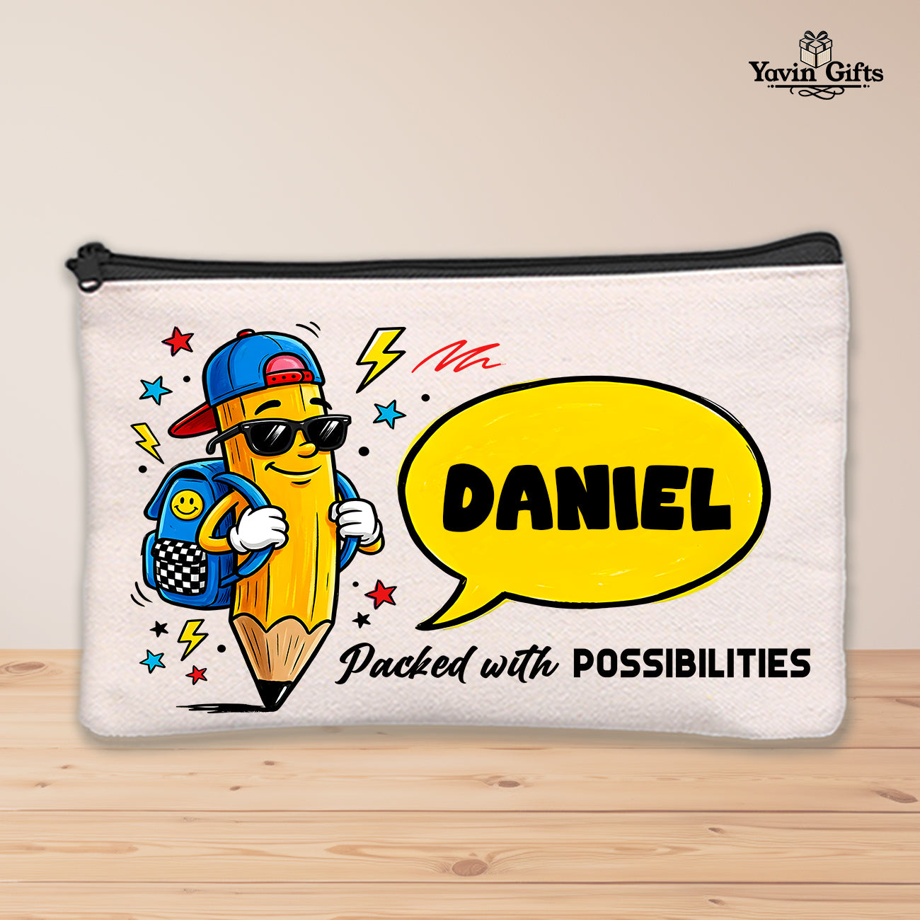 Packed with possibilities - Personalized name