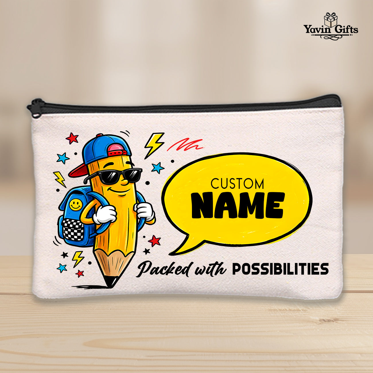 Packed with possibilities - Personalized name