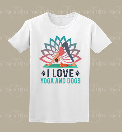 I Love Yoga And Dogs
